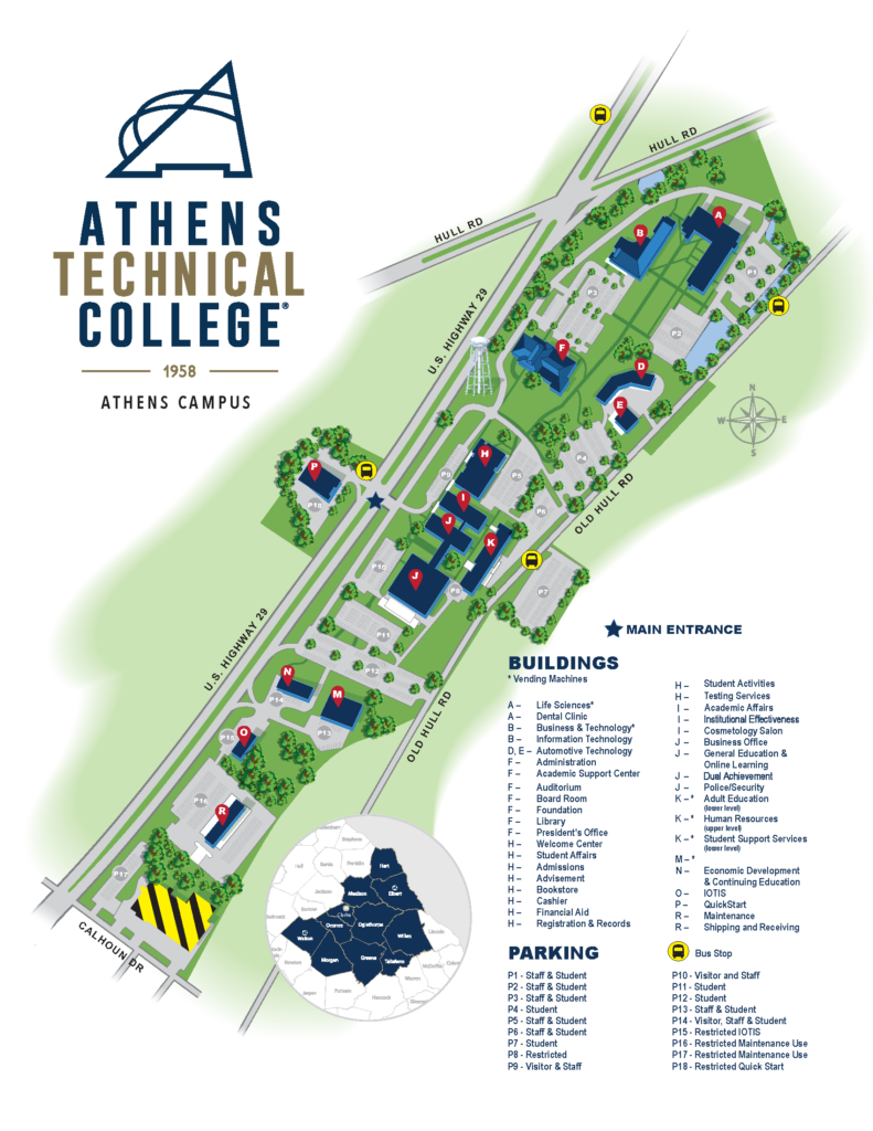Athens Campus Map