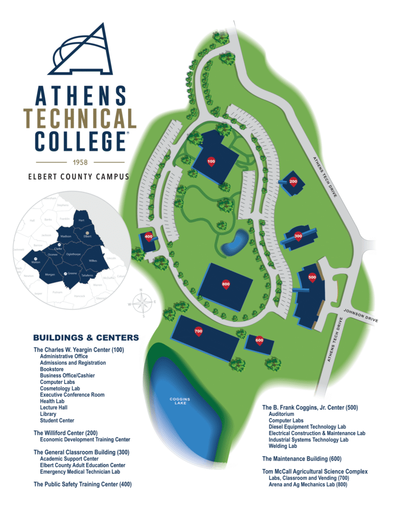 Elbert County Campus Map