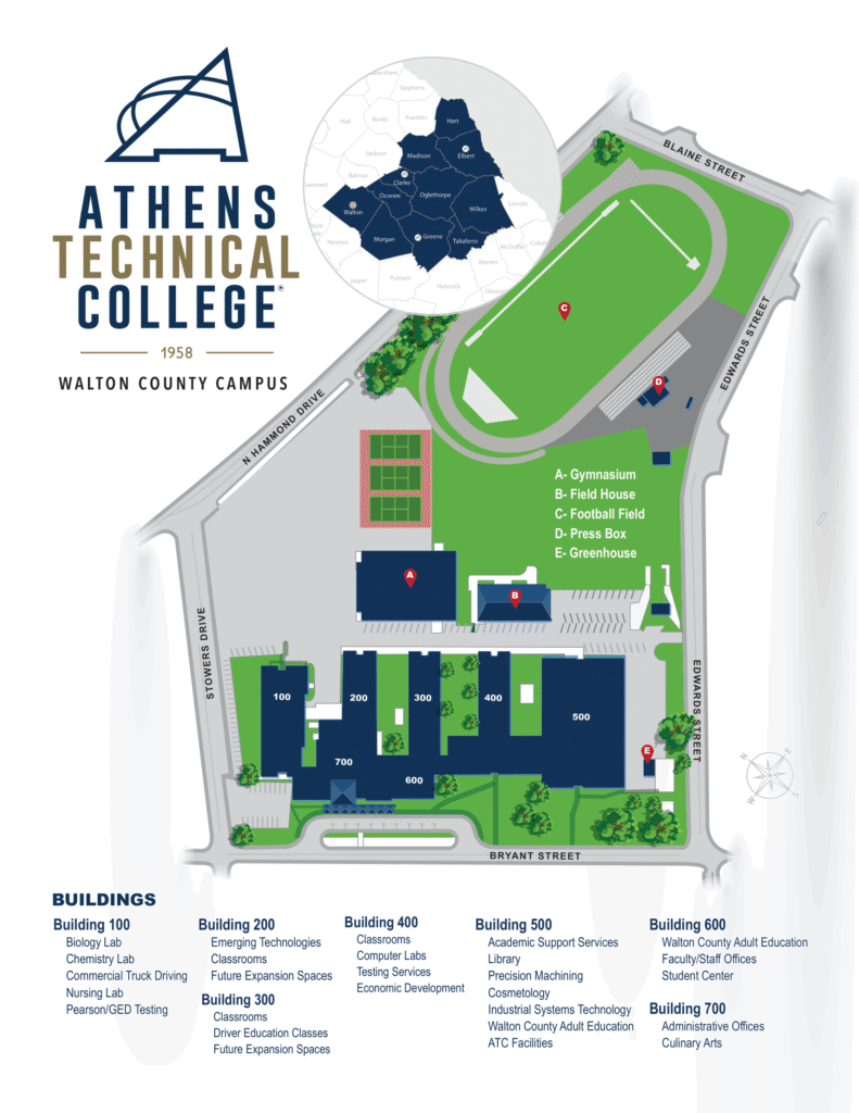 Walton County Campus Map